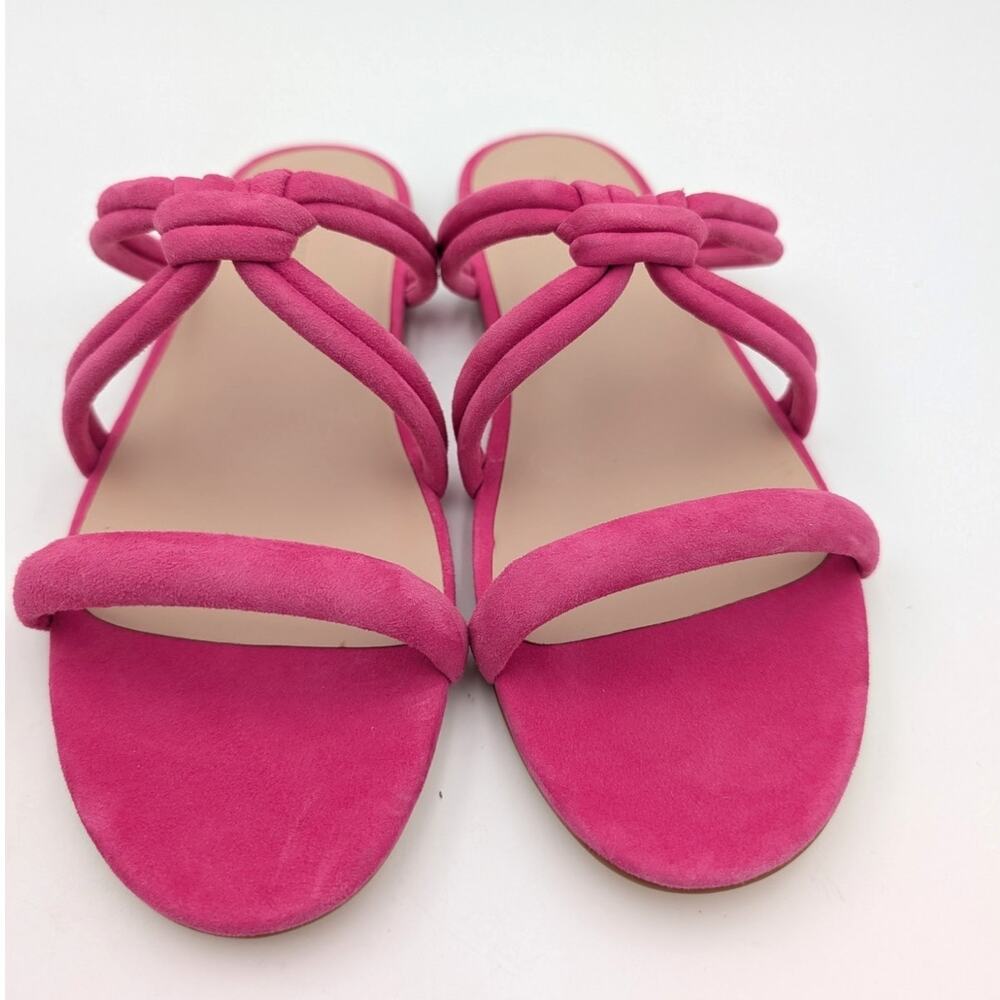 Stuart Weitzman Twist Knot Slip-On Flat Sandal Wo… - image 2